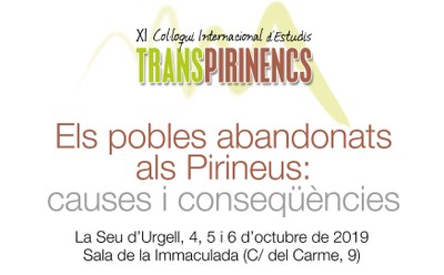 XI Col·loqui Internacional d'Estudis Transpirinencs, a la Seu d'Urgell