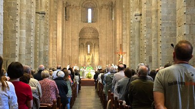 Cerimònia eucarística pel primer aniversari de l'ordenació episcopal de Josep-Lluís Serrano (Foto: Bisbat d'Urgell)