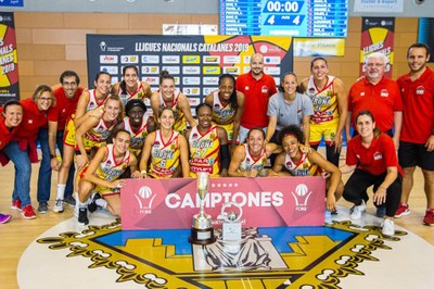 Spar Citylift Girona, campió de la Lliga Catalana (Foto: Pol Puertas)