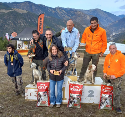 Podi del Campionat de Catalunya de Becada 2023