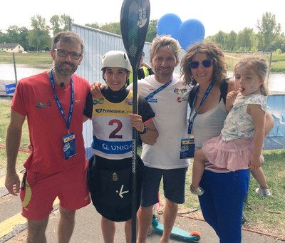Maialen Chourraut celebra el triomf en Copa del Món a Praga