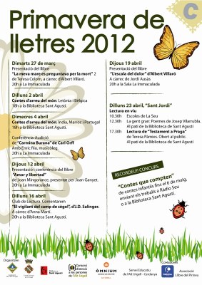 Primavera de Lletres 2012