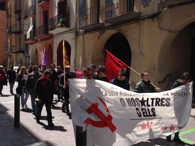 Manifestació de l'1 de Maig a la Seu