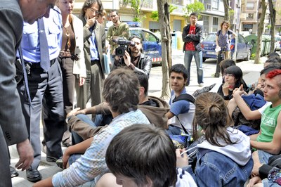 Maragall - Estudiants anti-Bolonya