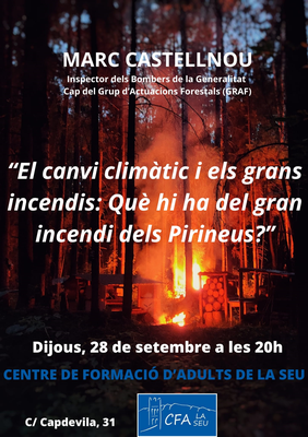Inauguració del curs 2023-2024 del CFA de la Seu
