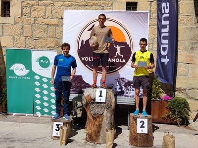 Podi absolut masculí de la VI Volta Peramola (Foto: Cadí Circuit Fer)