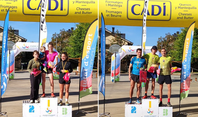 Podis femení i masculí de la Vertical Urgellet 2022 (Fotos: Cadí Circuit Fer)