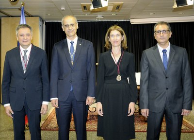 Gilbert Saboya, Antoni Martí, Maria Ubach i Josep Maria Areny (Foto: Govern d'Andorra)