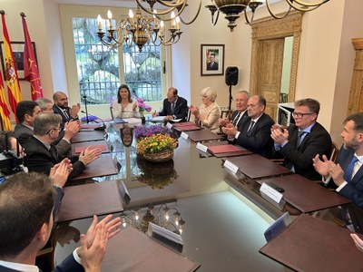 Maria Vergés, investida com a síndica d'Aran per a la nova legislatura (Foto: ACN)