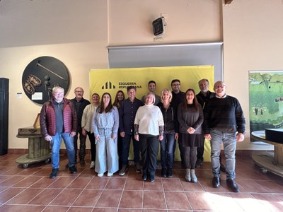 Candidatura d'ERC escollida al Congrés d'Esquerra Republicana de l'Alt Pirineu i Aran (Foto: ERC)