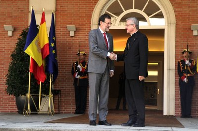 Mariano Rajoy i Joan-Enric Vives