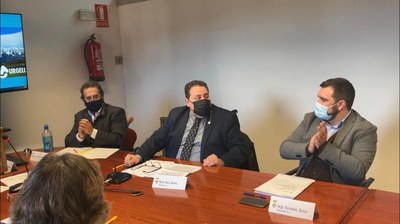 Martí Riera, en el moment de ser investit com a president del Consell Comarcal de l'Alt Urgell