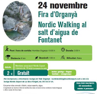 Cartell marxa nòrdica Fira Organyà