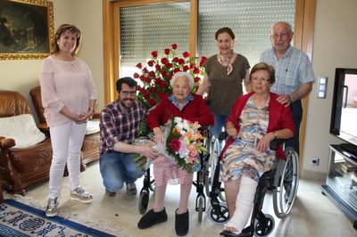 Centenari de Maria Bastida Nebot (Foto: Ajuntament de la Seu)