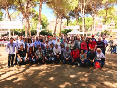Membres del PSC de Lleida, Pirineu i Aran, a la Festa de la Rosa