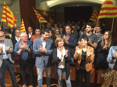 Meritxell Borràs, en l'acte del PDeCAT a la Seu per donar suport al 'Sí'