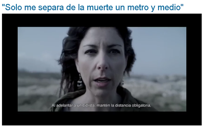 Anna González, participant en un anunci de la DGT