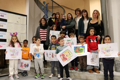 Lliurament de premis del 36è Concurs Escolar de Nadales de l'Alt Urgell a alumnes de cicle inicial (Foto: CCAU)
