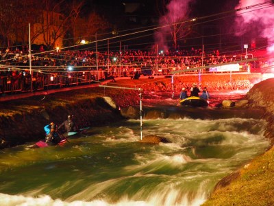 Arribada dels Reis d'Orient a la Seu d'Urgell amb ràfting