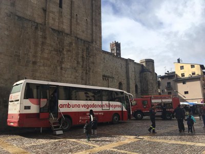 Campanya 'Els bombers t'acompanyen a donar sang', a la Seu