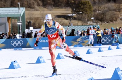 Jaume Pueyo, a la final d'esprint per equips de Milà Cortina 2026 (RFEDI)