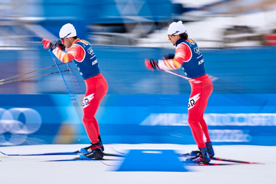 Marc Colell i Jaume Pueyo, a l'esprint per equips dels Jocs Olímpics de Milà Cortina 2026 (Foto: RFEDI)