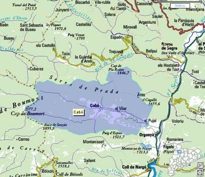 Cabó - Mapa