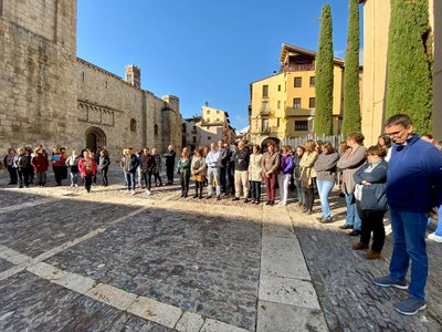 Minut de silenci a la Seu per les víctimes de les inundacions