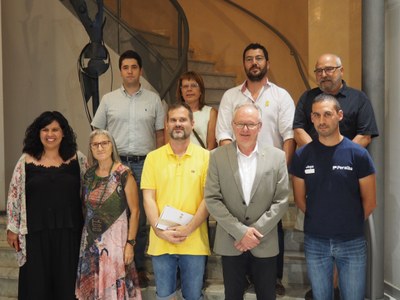 Reconeixement al president sortint del Consell Comarcal de l'Alt Urgell, Jesús Fierro, i als consellers sortints