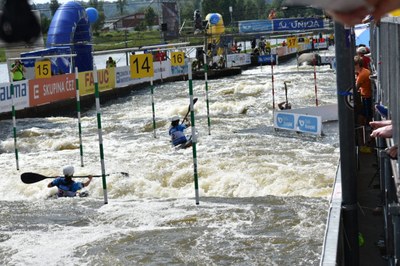 Entrenaments de l'Europeu d'Eslàlom, a Praga (Foto: RFEP)
