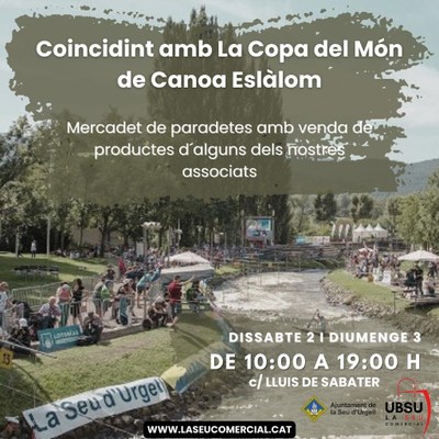 Parades de comerços de la Seu al costat del Parc del Segre