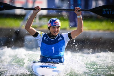 Jessica Fox, campiona de la Copa del Món 2023 d'eslàlom tant en C1 com en K1 (Foto: Damiano Benedetto / ICF)