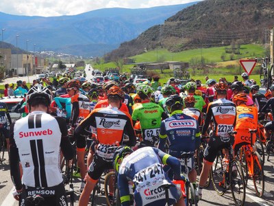 Sortida de la Volta a Catalunya 2017 des de Montferrer