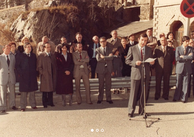 Antoni Puigdellívol, en un discurs durant la seva etapa com a cònsol major (Foto: Arxiu Comunal d'Andorra la Vella)