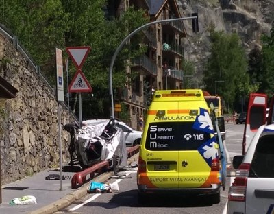 Accident mortal a la CG3 a la Massana (Foto: El Periòdic)