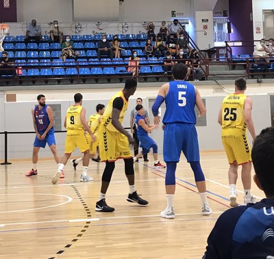 Partit entre el MoraBanc Andorra i el Barça, ahir dijous a Encamp (Foto: BC MoraBanc Andorra)