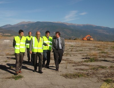 Nadal visita l'aeroport de la Seu