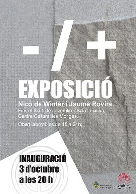 Nico de Winter i Jaume Rovira - Exposició +/-