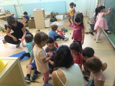 Inici de curs a l'Escola Pau Claris (Foto: Ajuntament de la Seu)