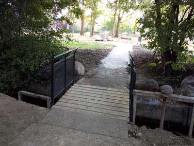 Itinerari per a persones amb mobilitat reduïda al Parc del Valira (Foto: Ajuntament de la Seu d'Urgell)