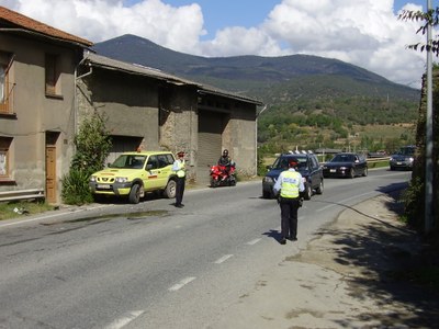 Accident de trànsit als accessos a Castellciutat