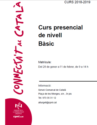 Curs presencial de català de nivell bàsic