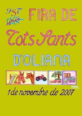 Cartell de la Fira de Tots Sants d'Oliana