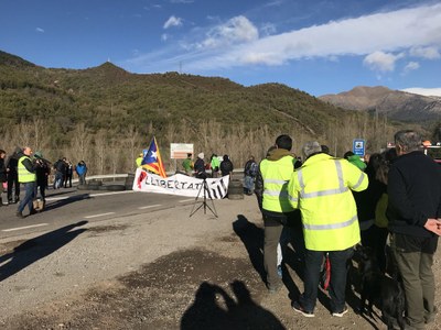 Tall a l'N-230 a Vilaller (Foto: CDR Pallars Jussà)