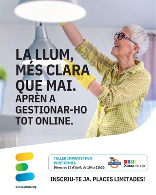 Taller de PEUSA i el Punt Òmnia per explicar la factura elèctrica