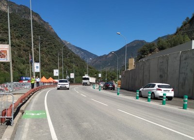 Pas de vehicles per la CG1 (Foto: Govern d'Andorra)