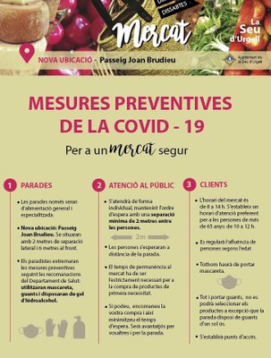 Normes actualitzades de la reobertura del mercat de la Seu