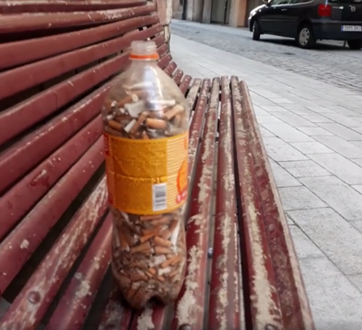 Envàs amb les burilles recollides (Foto: Per una Catalunya neta)