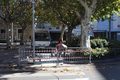 Adequació de voreres dels passos de vianants (Foto: Ajuntament de la Seu)