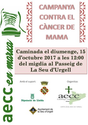Caminada solidària contra el càncer de mama